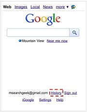 Google Search History