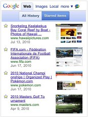 Google Search History