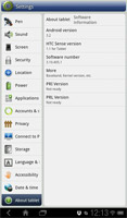Shots fo the HTC Flyer running Honeycomb