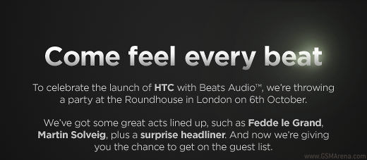 gsmarena 001 HTC planning a big Beats Audio event in London on October 6th, a new Beats phone is coming?