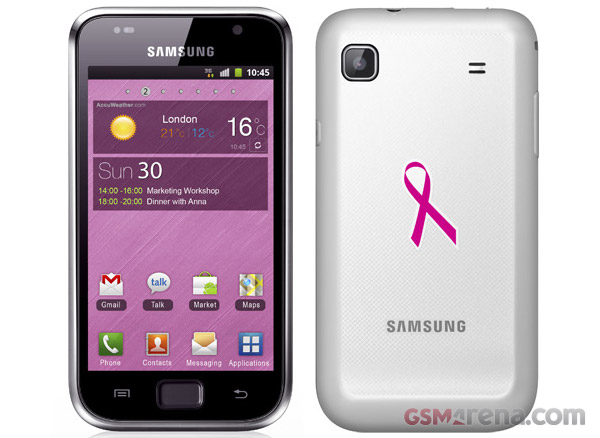 gsmarena 001 Samsung brings out special Pink Ribbon editions of the Galaxy S Plus and Ch@t 335 