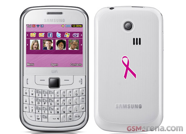 gsmarena 002 Samsung brings out special Pink Ribbon editions of the Galaxy S Plus and Ch@t 335 