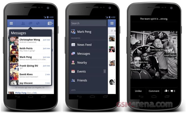 gsmarena 001 Updated Facebook app for Android finally goes live, brings redesigned UI and faster performance