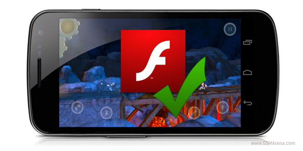 gsmarena 001 Adobe outs Flash Player 11.1 for Android, finally works on Ice Cream Sandwich albeit a bit buggy