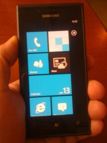 Samsung phone with OS WP-7