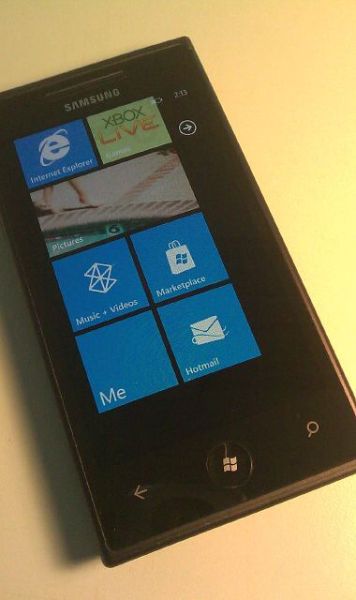 Samsung phone with OS WP-7