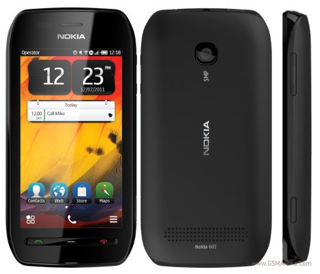 Nokia 603 (SOURCE=GSMArena.com)