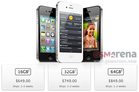 Apple starts selling unlocked iPhone 4S in USâ€¦.Here are the Prices.