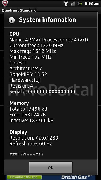 Here's the real Sony Ericsson Nozomi again this time with benchmarks
