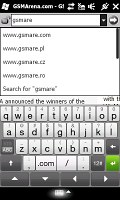 Internet Explorer Mobile 6 on HTC HD2