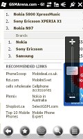 Internet Explorer Mobile 6 on HTC HD2