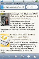 Mobile Safari on iPhone 3GS
