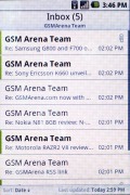 Samsung I7500 Galaxy screenshot