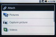 Samsung I7500 Galaxy screenshot