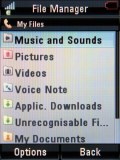 Screenshots of Motorola RAZR2 V8