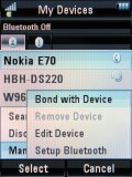 Screenshots of Motorola RAZR2 V8