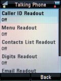 Screenshots of Motorola RAZR2 V8