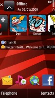 Nokia X6 screen shot