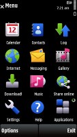 Nokia X6 screen shot