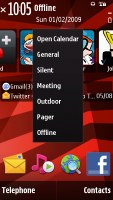 Nokia X6 screen shot