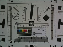 Apple iPhone 3G S resolution chart photo