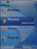 Screenshots of Nokia 6500 slide