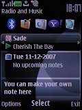 Screenshots of Nokia 6500 slide