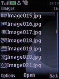 Screenshots of Nokia 6500 slide