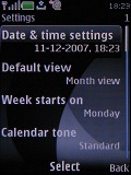 Screenshots of Nokia 6500 slide