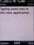 Screenshots of Nokia 6500 slide