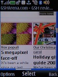 Screenshots of Nokia 6500 slide