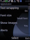 Screenshots of Nokia 6500 slide