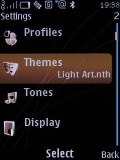 Screenshots of Nokia 8800 Arte interface