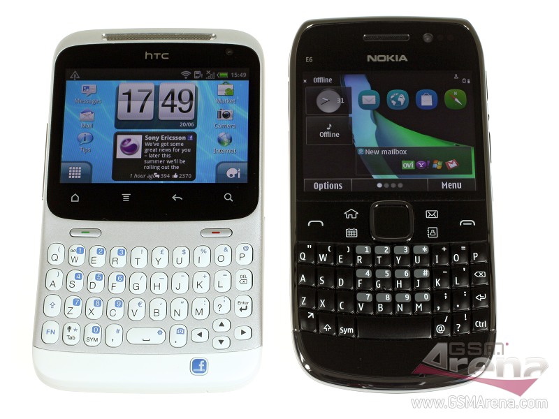 Nokia E6 vs HTC Chacha