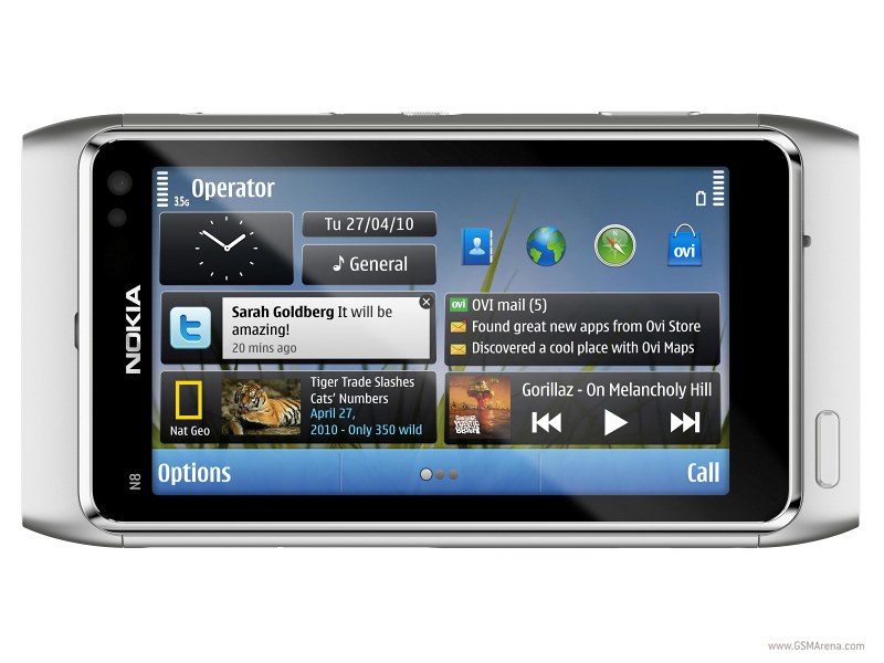 nokia, hape keren, ponsel bagus, handphone canggih, symbian layar sentuh, kamera 8MP
