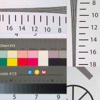 Resolution chart crop