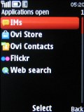 Nokia X3 screenshot