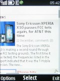 Nokia X3 screenshot