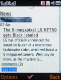 Samsung D780 screenshot