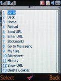 Samsung D780 screenshot