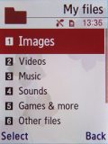 Samsung G600 screenshots