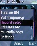 Sony Ericsson R306 Radio