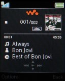 Sony Ericsson W302 screenshot