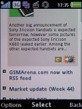 Screenshots of Sony Ericsson W910 Walkman
