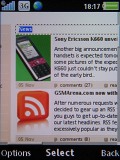 Screenshots of Sony Ericsson C702