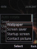Screenshots of Sony Ericsson W890