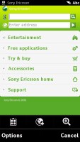 Sony Ericsson Satio screenshot