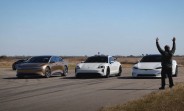 Drag race: Tesla Model S Plaid vs Porsche Taycan Turbo S vs Lucid Air