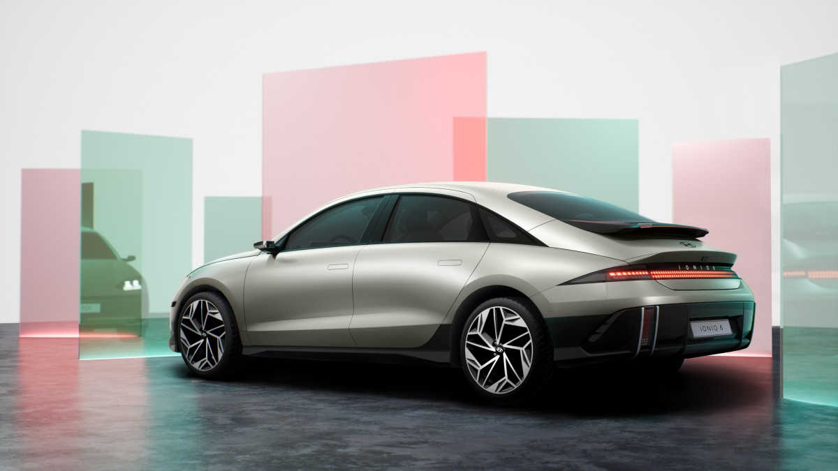 Mercedes CLS and Porsche lines and lights were clearly an influence