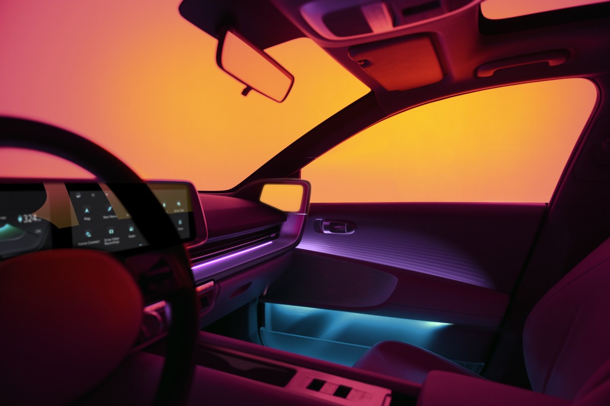 Translucent door pockets are clever, ambient lighting can warn about speed cameras